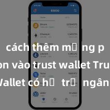 cách thêm mạng polygon vào trust wallet Trust Wallet có hỗ trợ ngân hàng Việt Nam không?